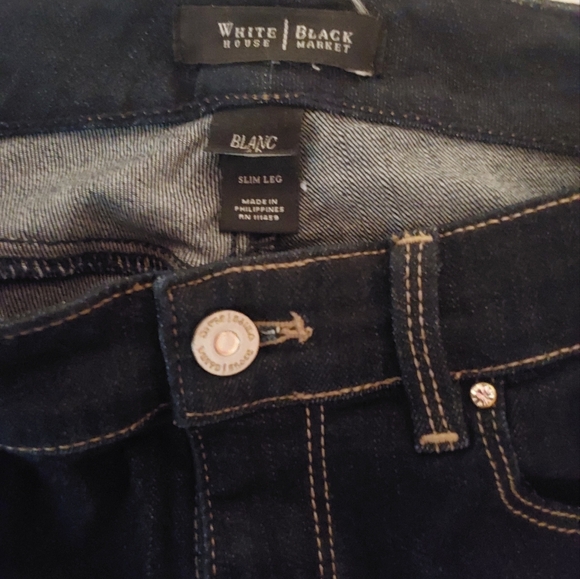 White House Black Market Dark Denim Jeans - Picture 6 of 7
